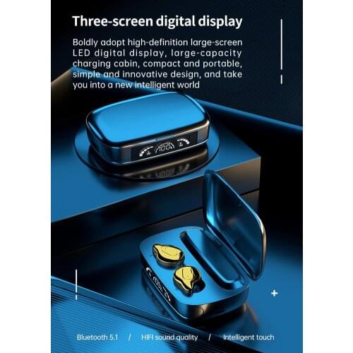 C10 Bluetooth V5.1 Headphone Hifi Strong Bass 9d Surround Sound Wireless Headset V5.0 upgrade chip Super bass mini body