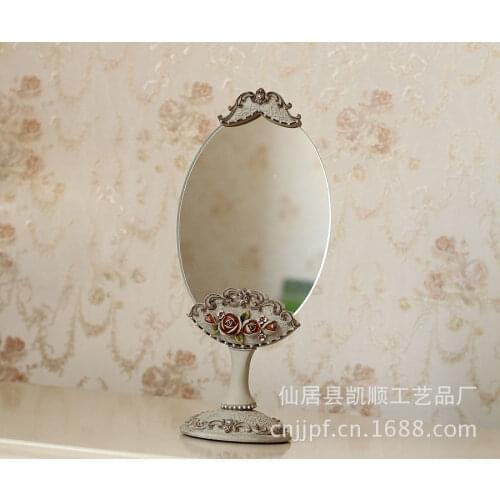 Decorative handicrafts European nostalgia resin painted decorative mirror creative mirror ZJ-4 wholesale