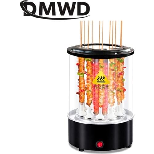 Electric BBQ Kebab Grill Machine Automatic Rotating Barbecue Smokeless Oven Rotisserie Roast Domestic Lamb Skewers Heating Stove