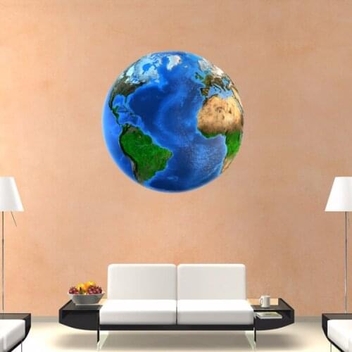 Global DIY Earth Sticker DIY Cartoon Wedding Decor Vinyl Waterproof Wall Sticker Baby Room Wallpaper Wall Decal