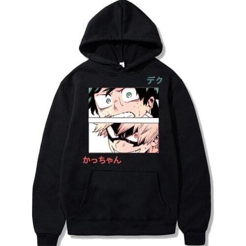 Hot Japanese Anime My Hero Academia Hoodies Women Winter Autumn Boku No Hero Academia Graphic Streetwear Tops Sweatshirts Female