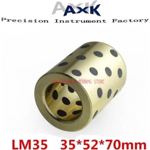 2021 Limited Rolamentos Rodamientos 35x52x70 Mm Linear Graphite Copper Set Bearing Bushing Oil Self-lubricating Jdb Lm35uu Lm35