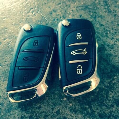 New Original 3 Button Flip Remote Key For Citroen C4L DS3 DS4 DS5LS DS6 434MHZ ID46 Electronic Chip Without Blade Good Quality