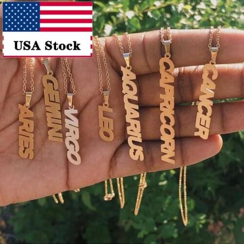 Zodiac Necklace Virgo Gemini Libra Horoscope Necklace Aquarius Sagittarius Necklace Cancer Leo Libra Scorpio Capricorn Necklace