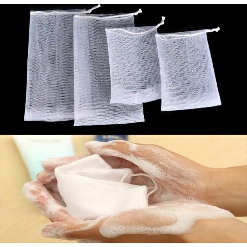 5pcs/lot Soap Bag Foam Mesh Soaped Glove for Foaming Cleaning Bath Soap Net Bathroom Cleaning Gloves Mesh Bath Sponges