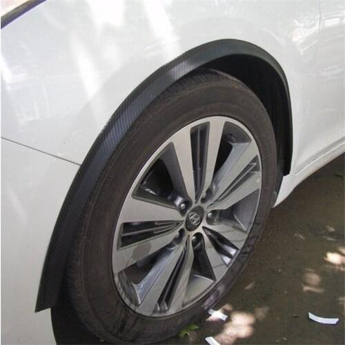 Fit for Opel Corsa GSi OPCAlfa Romeo 147 wheel eyebrow protector wheel Arch trim strip Color: Black/Carbon fiber check