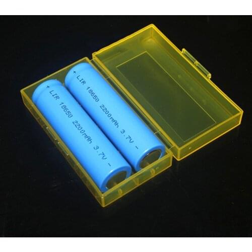 Portable Carrying Box 18650 Battery Case Storage Acrylic Box Plastic Safety Box