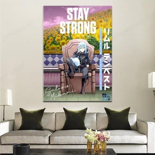 Canvas Print Picture Rimuru Tempest Wall Art Paintings Japan Anime Figure Home Decoration Module Poster For Living Room No Frame