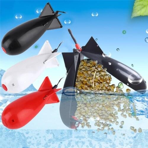 Carp Fishing Rocket Feeder Large Small Spod Bomb Float Lure Bait Holder 2 Size Pellet Rockets Feeders Position Gear Accessories