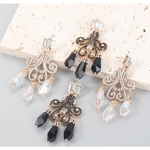 Pauli Manfi Fashion Metal Acrylic Resin Geometric Earrings Womens Creative Popular Dangle Earrings Party Accessories