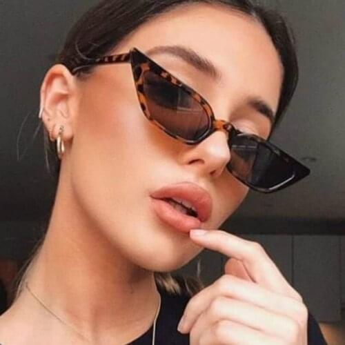 Fashion Cat Eye Sunglasses Women Retro Style Female Sun Glasses Small Sexy Designer Brand Colorful Cat Eye Sun Glasses