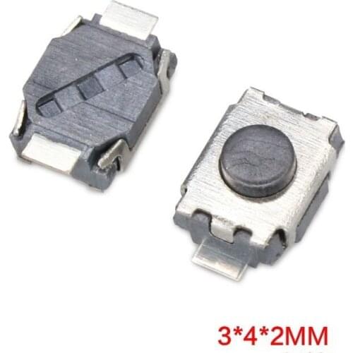 1000PCS/lot SMD 2Pin 3X4MM Tactile Tact Push Button Micro Switch Momentary