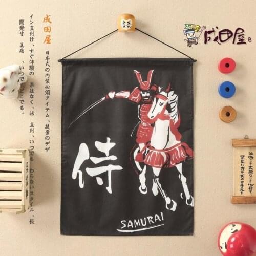 Japanese style decoration hanging flag valance door curtain Japan warrior sushi restaurant bar kitchen room window coffee house