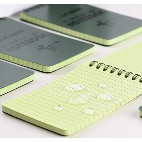 48 Sheets Waterproof NotePad Foreign Language Learning Coil Book Vocabulary Pocket Notebook Diary Notepad Travel Log Books