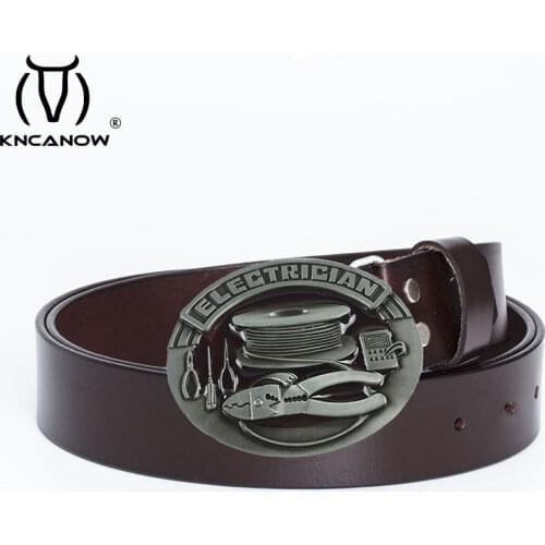High Quality Designer Belts Electrician Tool Buckle Girdle Luxury Brand Leather Fashion Cowskin Casual Boys Masculinos Cintos