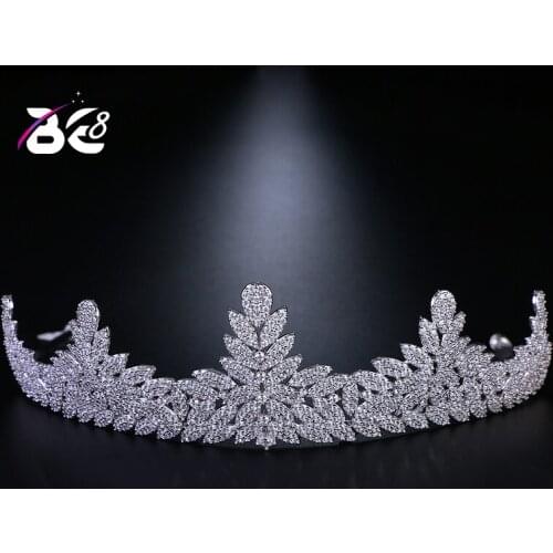 Be 8 Hot New Fashion AAA Cubic Zirconia Wedding Crown Headband Bridal Tiara Party Show Pageant Wedding Hair Accessories H044