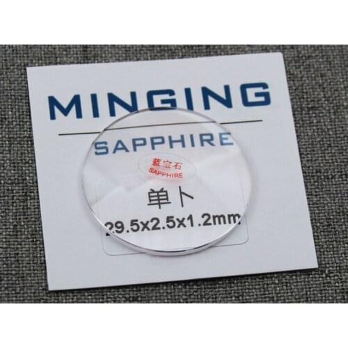 1.2mm Single Domed And Round Sapphire Watch Crystal Large Size from 40mm to 42mm