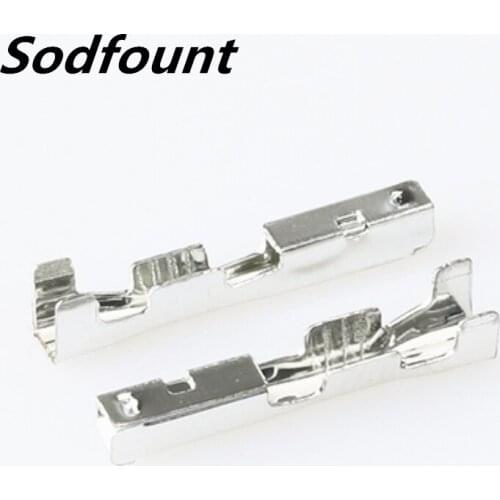 100pcs H62 brass tinned 1.0mm automotive terminal Automotive connector female terminal DJ622-G1×0.6A