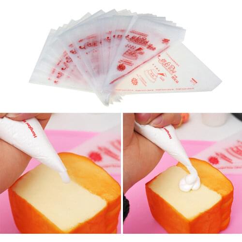 100 PCS Large Size Disposable Pastry Piping Bag Icing Fondant Cake Cream Decorating Fit All Size Tip Tool