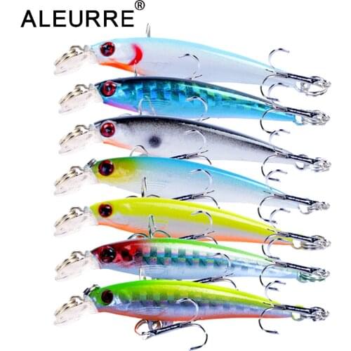 5.5cm/2g Small Minnow Bait Fishing Lure Hard Topwater Wobbler Isca Artificial Pesca 8# Hooks Crankbait Swimbait Rattlin Lures