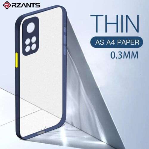Rzants For Xiaomi Redmi Note 10 10S Redmi Note 10 Pro Max 4G Case Anti fingerprint Soft Casing 0.3MM Ultra Slim Thin Clear Cover