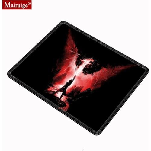 Dragon age inquisition case Mousepad 20x18cm black and red Mouse Pad Small Gamer Speed Gaming Desk Mat Custom Computer PC pads