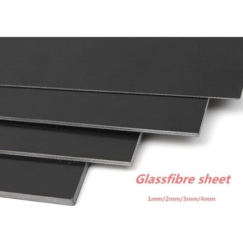 Black Fiberglass Template Plate, G10 FR4 Epoxy Fiberglass Sheet, Fiberglass Craft Plate