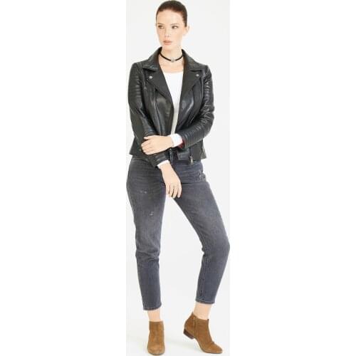 Женские кожаные пуховики Deri Company China At AliExpress