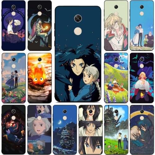 FHNBLJ Howls Howls Moving Castle Phone Case for Redmi Note 8 7 9 4 6 pro max T X 5A 3 10 lite pro