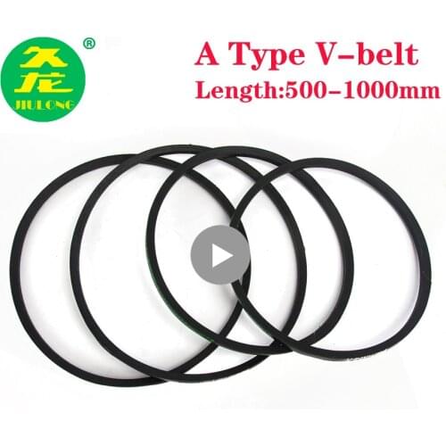 JIULONG V-Belt A Type Black Rubber Drive V Belt A500/550/600/650/700/750/800/850/900/950 Inner Girth for Machine Transmission
