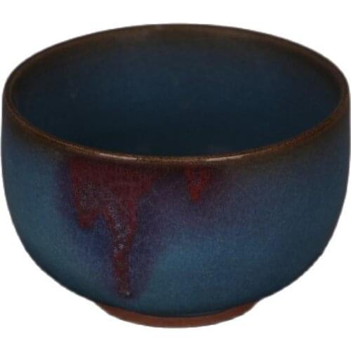 Collection of a little red open piece smoked incense burner of Song Jun kiln in Jingdezhen, China