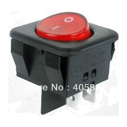 Rocker switch 4Pins 25mm*25mm mounting hole Dual-way power supply switch 16A/250VAC