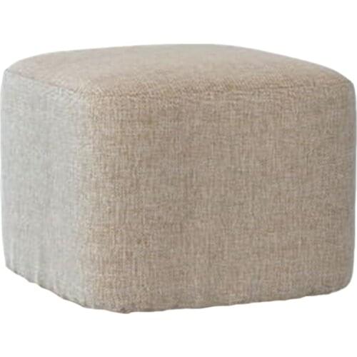 Square Stool Seat Linen Cover Home Furniture 8 Colors Available Decor Pouf Covered