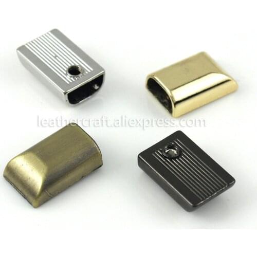 10pcs Metal Zipper Stopper Zipper Tail Clip Stop Tail Plug Head with Screw DIY bag Leather Hardware Leather Craft 17mm(11/16")