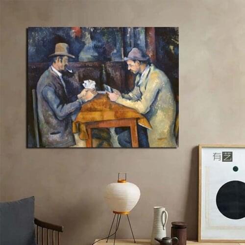 Paul Cezanne Play Cards Wall Art Canvas Painting Posters Prints Modern Painting Wall Picture For Living Room Home Decor Artwork