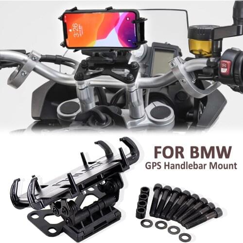 NEW Motorcycle Accessories Phone Stand Holder For BMW GPS Handlebar Mount Phone Navigaton Plate Bracket For BMW All Models