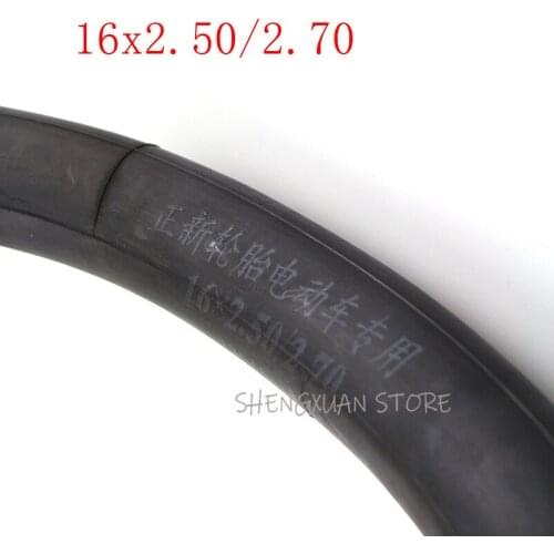 Size 16x2.50/2.70 Inner Tube with Bent Valve Stem for Electric Bikes good quality lightning shipment