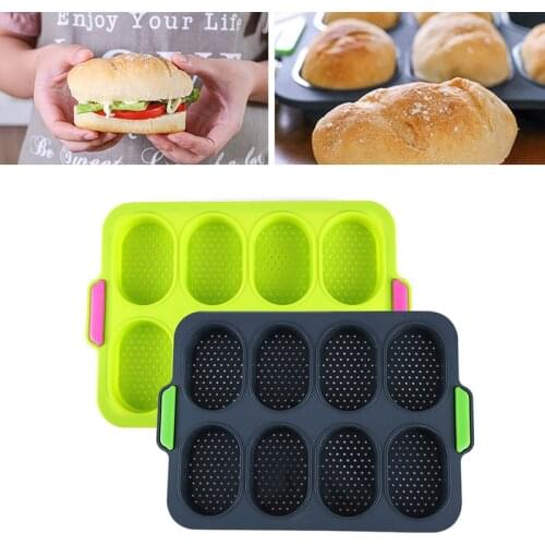 Silicone Baking Tray Bread Mold Bakeware Non-stick Molds for Backing French-Bread Baguette Cake Mold Tool Kitchen Supplies
