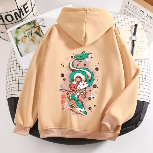 Punk Harajuku StreetwearJapanese Ulzzang Couple Hoodie Jacket Grunge Retro Chinese Dragon Graphics Hoody Oversized Sweatshirt