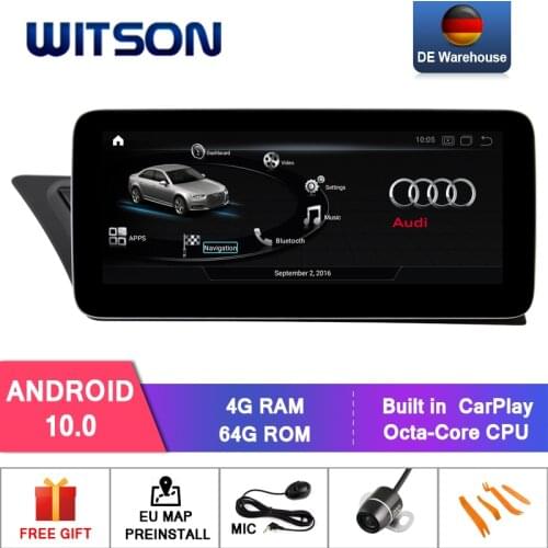Germany Stock!!! WITSON BIG SCREEN Android 10.0 For AUDI Q5 Bulit in 4G LTE Modem Wireless CarPlay/Andriod Auto