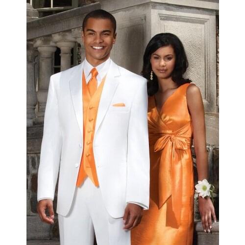 High Quality Mens Suits Groom Tuxedos Groomsmen Wedding Party Dinner Best Man Suits Blazer (Jacket+Pants+Vest+Tie) NO:1075