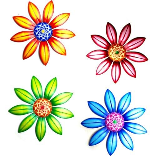 17*17*3cm Wall Decoration Wind Spinners Outdoor Metal Home Craft Gift Iron Art Multi-purpose Door Decoration Garden Pinwheels