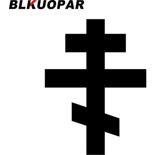 BLKUOPAR for Russian Orthodox Cross Car Stickers Cartoon Creative Decals Scratch-Proof Windows Helmet Decor Car Styling