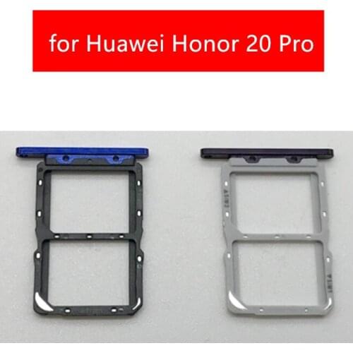 For Huawei Honor 20 Pro Card Tray Holder SIM Micro SD Card Slot Adapter Holder for Huawei Honor 20 Pro Repair Spare Parts Red