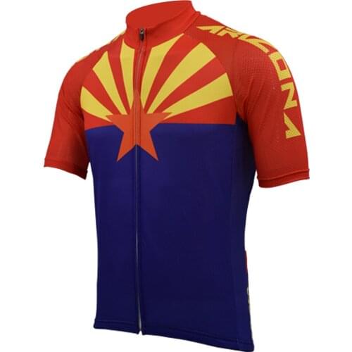 Arizona cycling jersey team old style summer short sleeve bike wear jersey road jersey cycling clothing schlafly