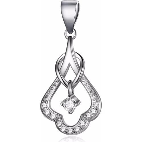 GND0394 925 Sterling Silver Pendant Beauty Charming Cubic Zirconia Classic Necklaces Pendants Fashion Jewelry For Women