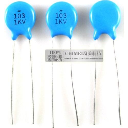High-voltage ceramic capacitors 1KV 103K 103J 103M capacitors
