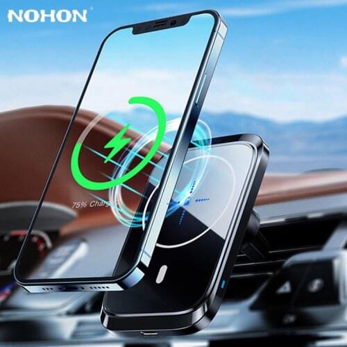 Magnetic Wireless Car Charger Stand For iPhone 12 mini Pro Max Magsave 15W Fast Charging Airvent Mount Adsorbable Phone Holder