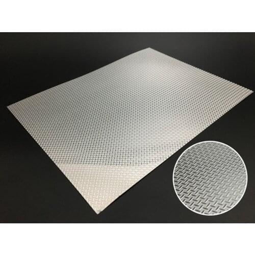 Metal Cross Pattern Skid Plate Antiskid Board for 1/14 Tamiya RC Truck Car SCANIA VOLVO ACTROS 3363 1851 AROCS 3348 MAN TGX Diy