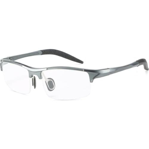 Vazrobe Eyeglasses Frames Men Sports glasses Male Spring hinge aluminum Eyewear prescription Spectacles for optical